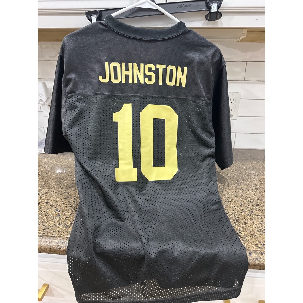 augusta sportswear black saints jersey #10 johnston‎ adult small